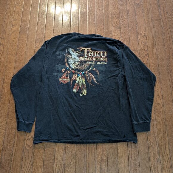 Harley Davidson Taku Juneau, Alaska Long Sleeve T-Shirt Size - XL - Picture 1 of 7